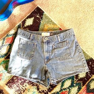Gap Jean Shorts - Patch Pocket - Size 8